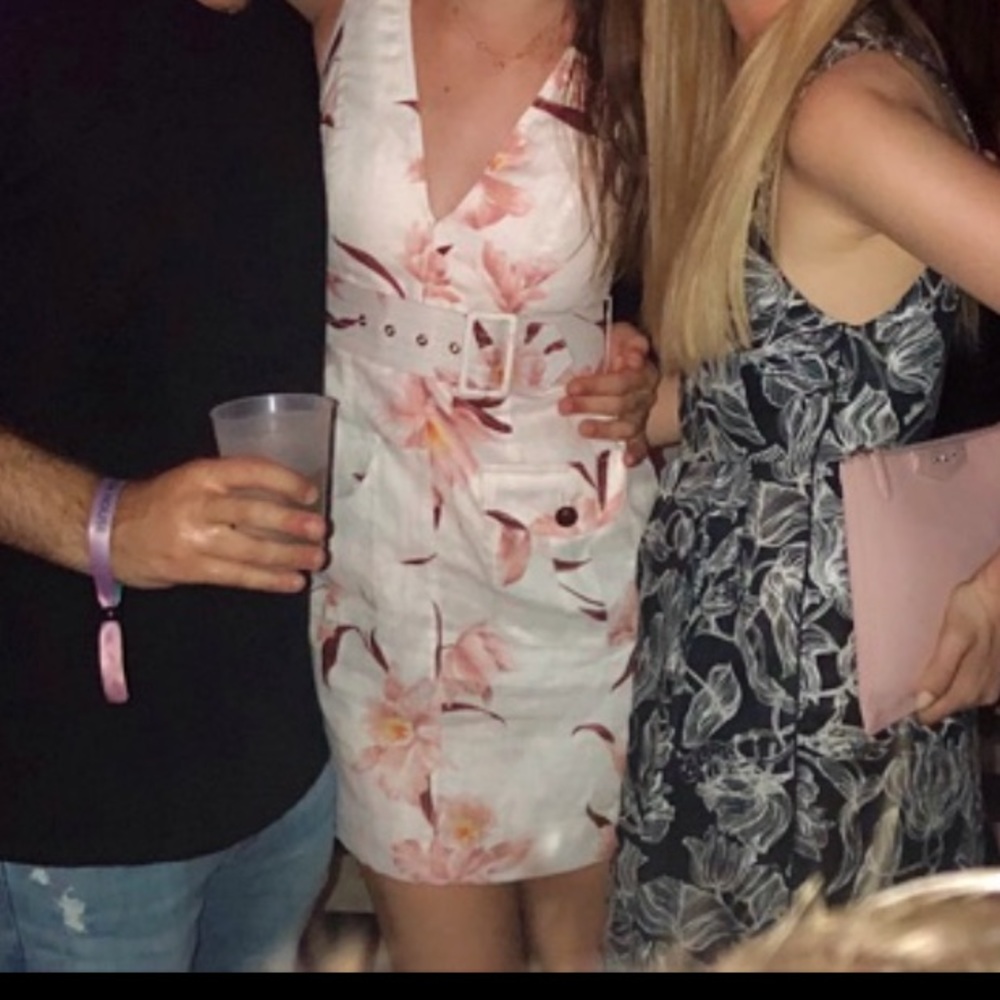 Zimmerman floral linen belted dress